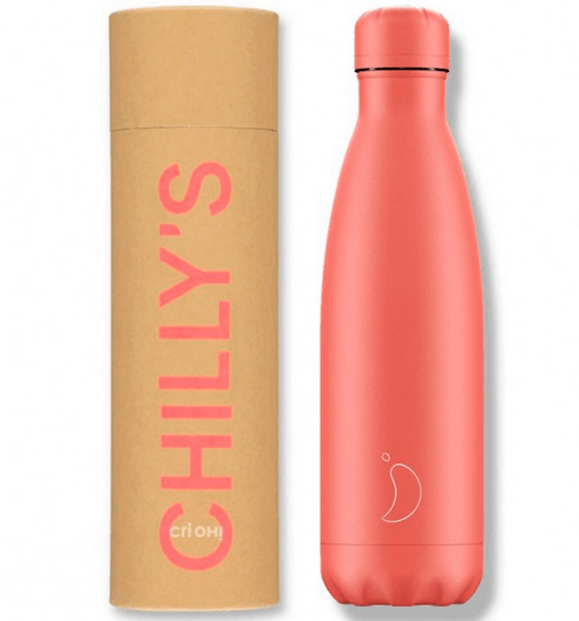 Botella inox 500ml Coral Pastel Chilly's