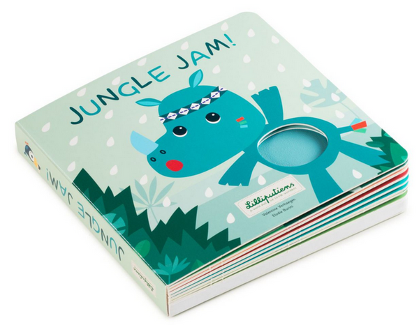 Libro de texturas y sonidos Jungle Jam Lilliputiens