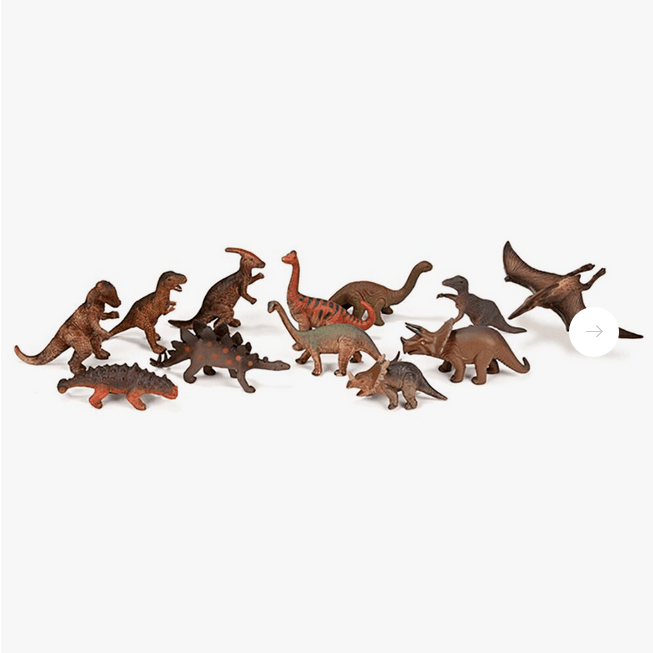 Animales Dinosaurios 12uds Miniland