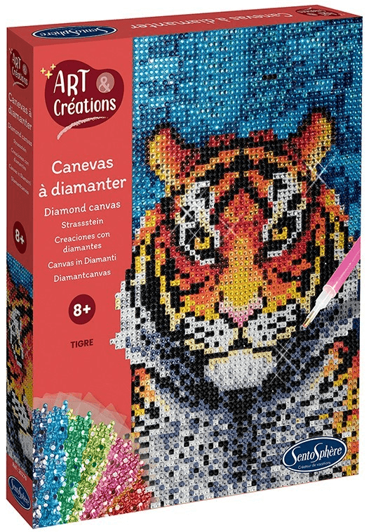 Art & Creations Canevas diamantes Tigre