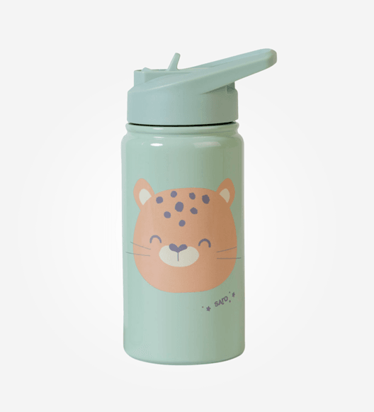 Botella térmica con pajita 350 ml Verde