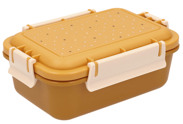 Caja Almuerzo Bento Dots Mostaza