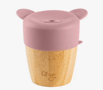 Citron Taza de bambú 180 ml Rosa