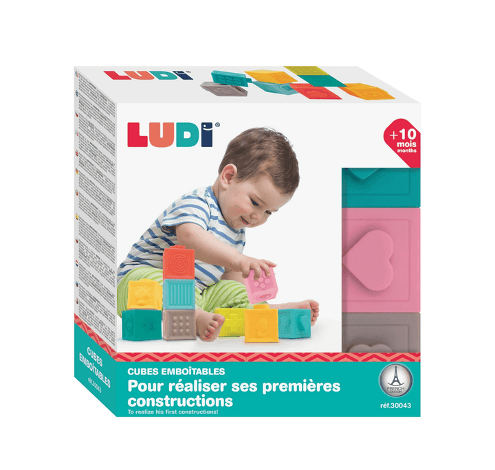 Conjunto 9 cubos apilables Ludi
