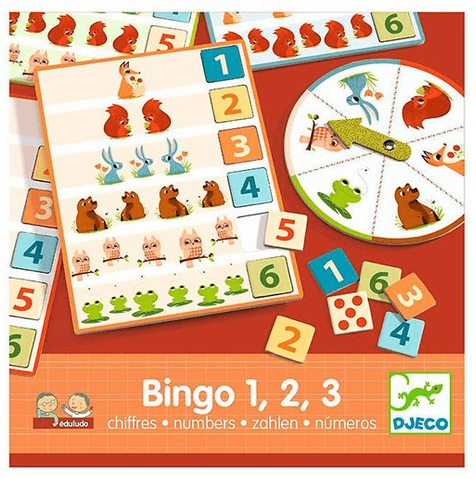 Educativos Bingo 1,2,3 Numbers Djeco