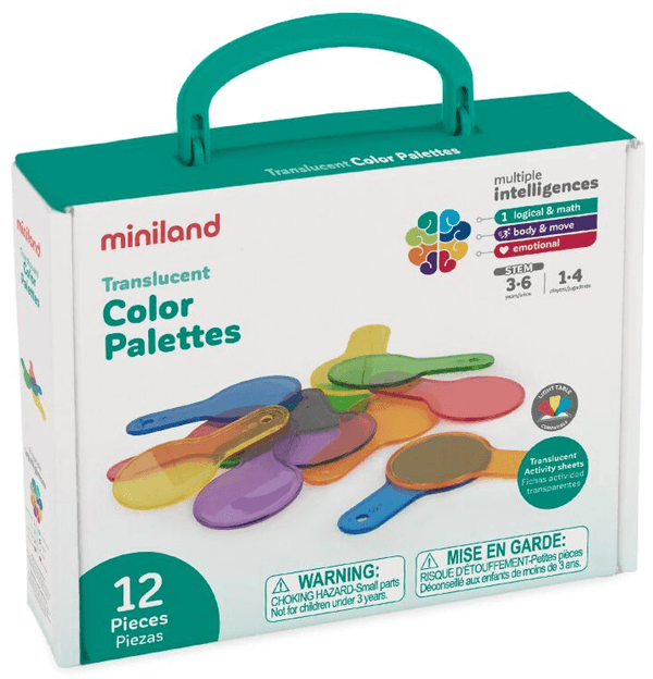 Paletas de colores translúcidas Miniland