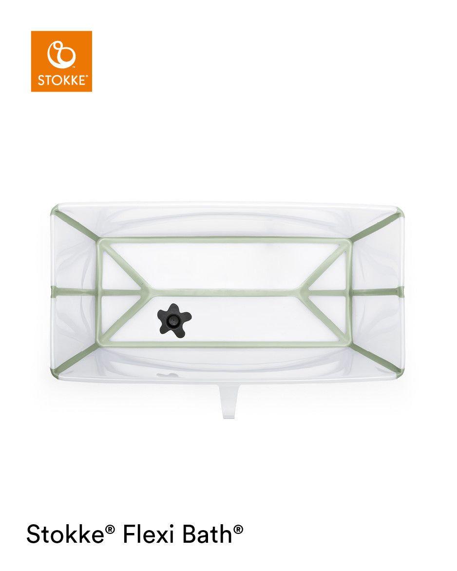 Bañera XL FLEXI BATH Stokke transparente-verde