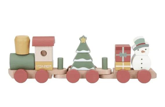 Tren apilable de Navidad Little Dutch