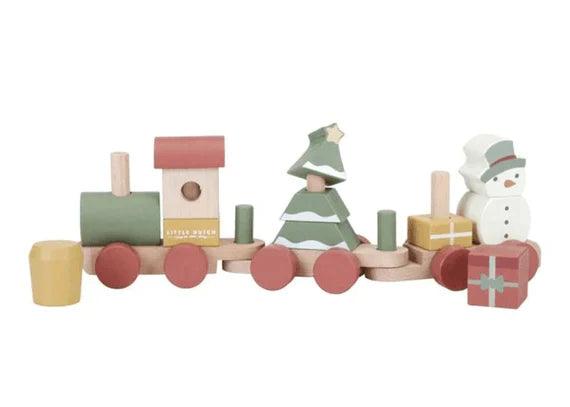 Tren apilable de Navidad Little Dutch