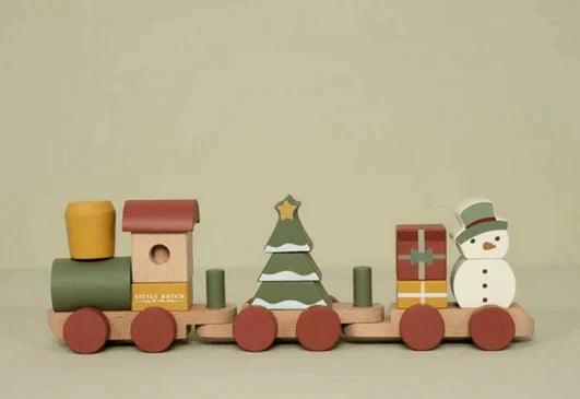 Tren apilable de Navidad Little Dutch