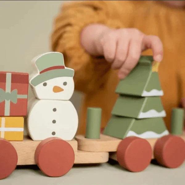 Tren apilable de Navidad Little Dutch